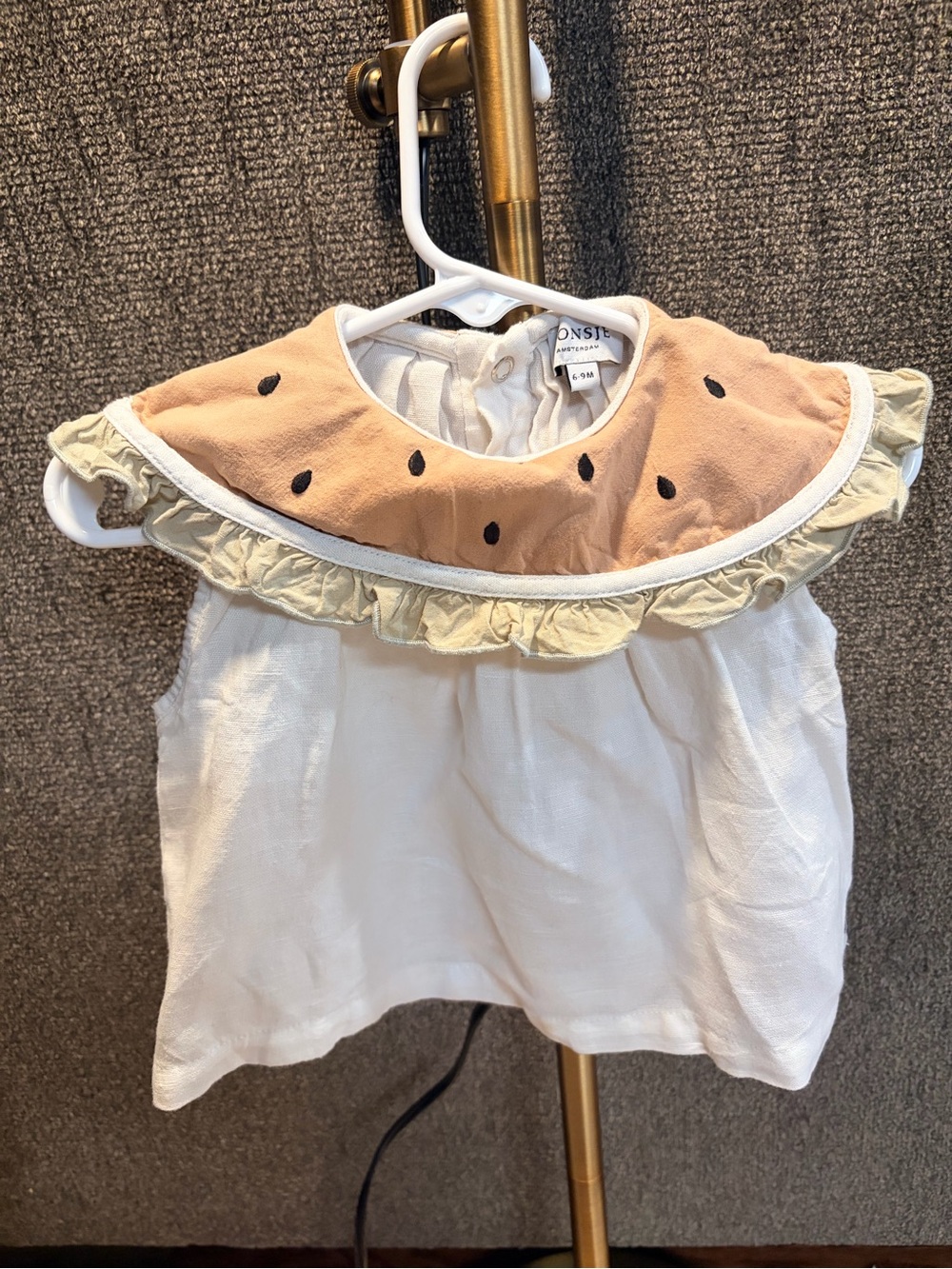 Watermelon Ruffle Collar Baby Set